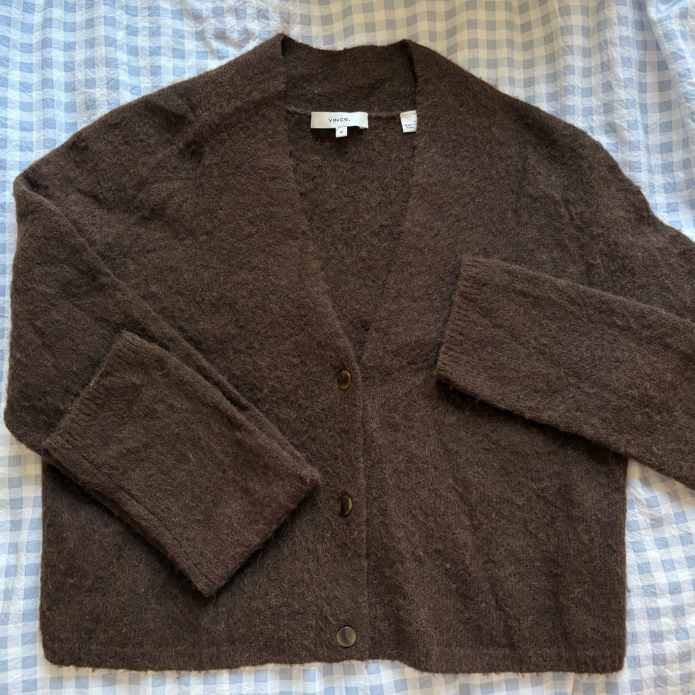 Vince Chocolate Alpaca Wool Sweater